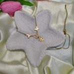 luxury rose gold charm & crystal necklace (flower pendant) (copy)