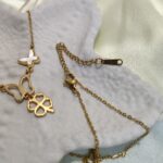 luxury rose gold charm & crystal necklace (flower pendant) (copy)