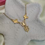 luxury rose gold charm & crystal necklace (flower pendant) (copy)