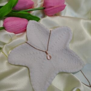 korean style rose gold chain with pendent